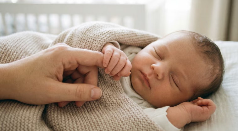 Por qué los bebés necesitan tocar a quien los cuida al dormir